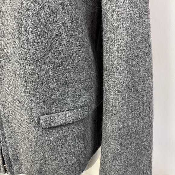 Vintage 80's Clifford &‎ Wills Wool Zip up Grey Jacket Womens 8 Classic - Picture 4 of 13